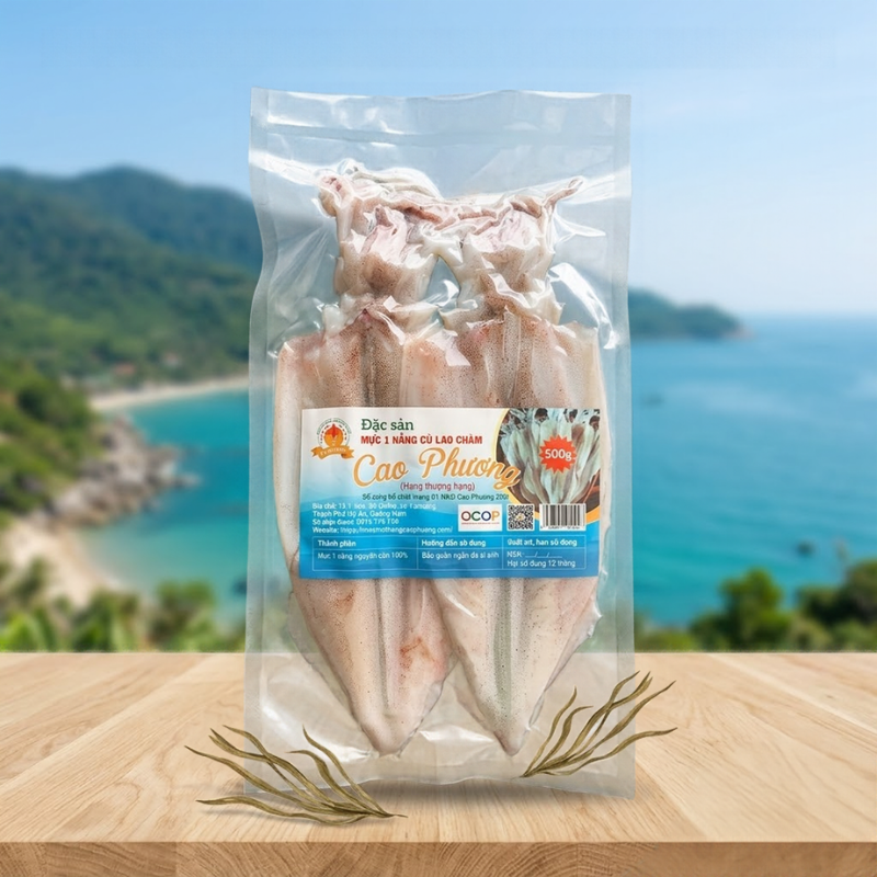 Mực 1 nắng Cù Lao Chàm